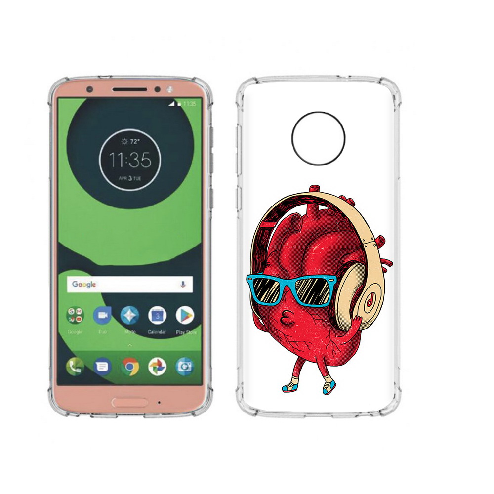 

Чехол MyPads Tocco для Motorola Moto G6 слушай сердце (PT99805.376.609), Прозрачный, Tocco