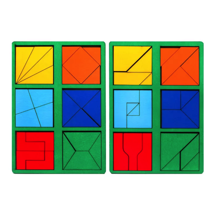 фото "сложи квадрат" б.п.никитин, 2 уровень (мини), цвета микс smile decor