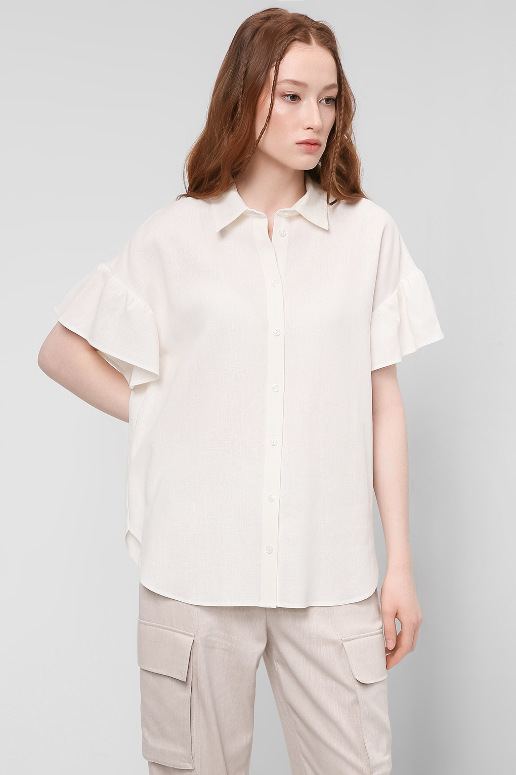 

Блуза женская Belucci BL22033333 белая XL, BL22033333