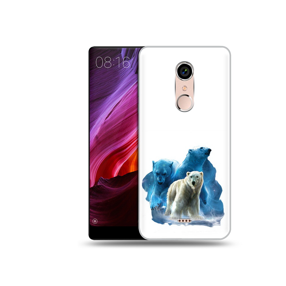 

Чехол MyPads Tocco для BQ 5050 Strike полярный медведь, Прозрачный, Tocco