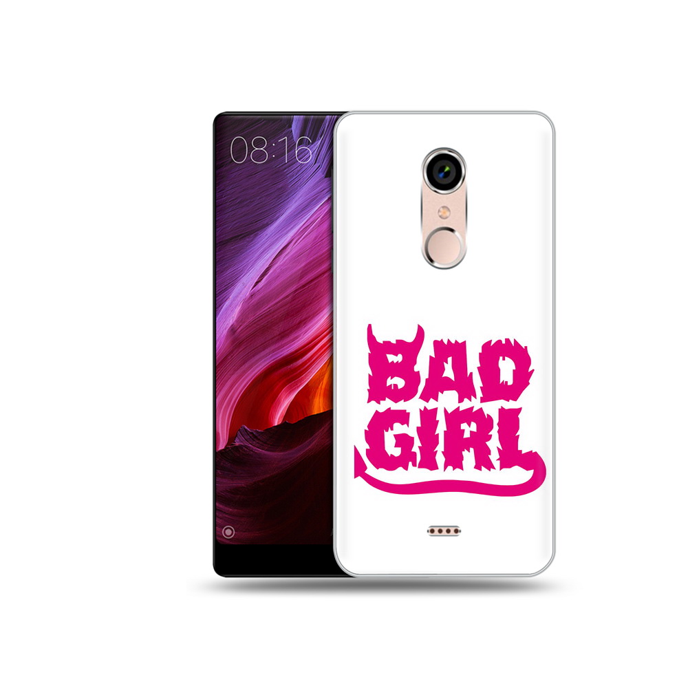 

Чехол MyPads Tocco для BQ 5050 Strike плохая девочка, Прозрачный, Tocco