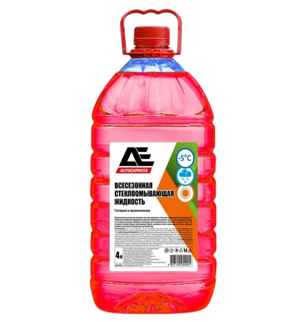 Жидкость Стеклоомывающая Autoexpress 4л До -5 Упаковка Пэт AutoExpress AE1105