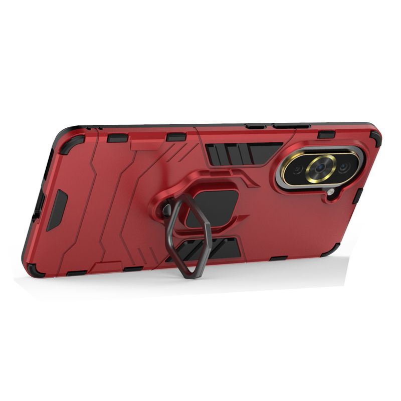 Противоударный чехол с кольцом Panther Case для Huawei Nova 10 (красный)