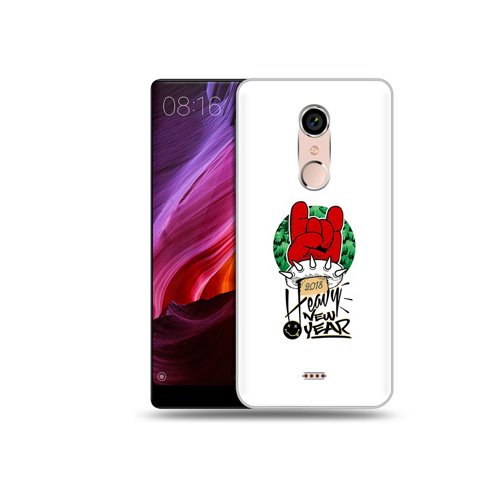 

Чехол MyPads Tocco для BQ 5050 Strike Гангстер новый год, Прозрачный, Tocco
