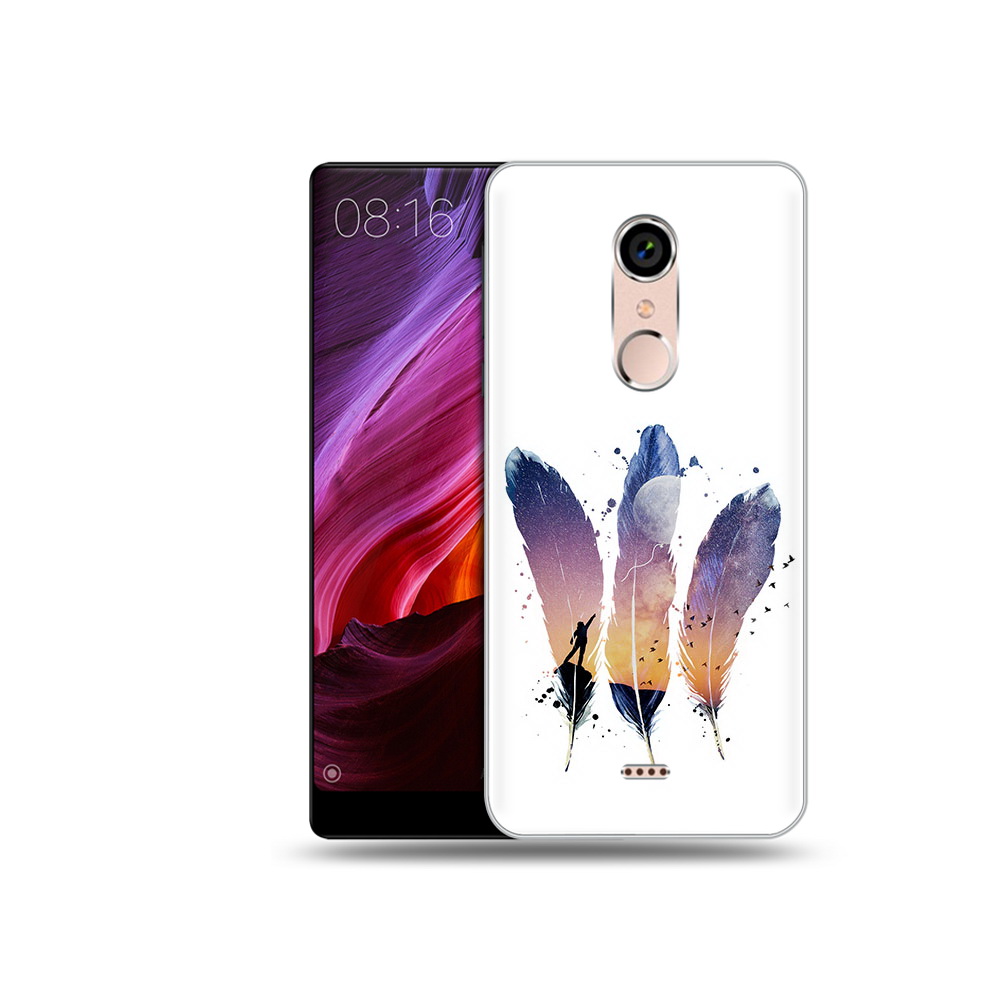 

Чехол MyPads Tocco для BQ 5050 Strike небесные перья, Прозрачный, Tocco