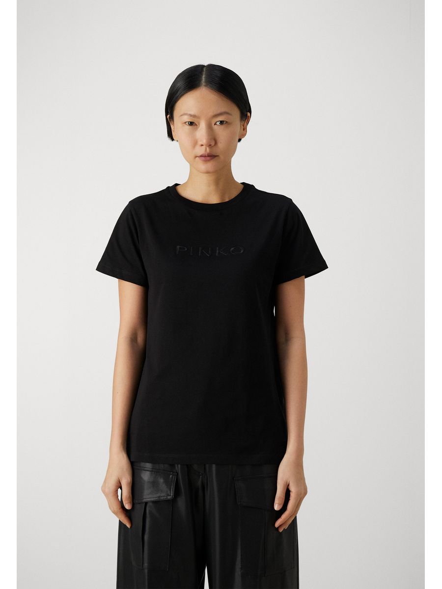 

Футболка женская Pinko P6921D09O черная L, Черный, P6921D09O