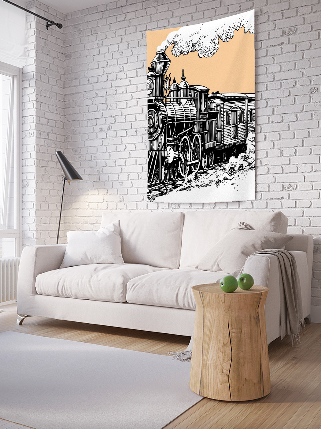 

Вертикальное фотопанно на стену JoyArty Старый паровоз 150x200 см, Старый паровоз