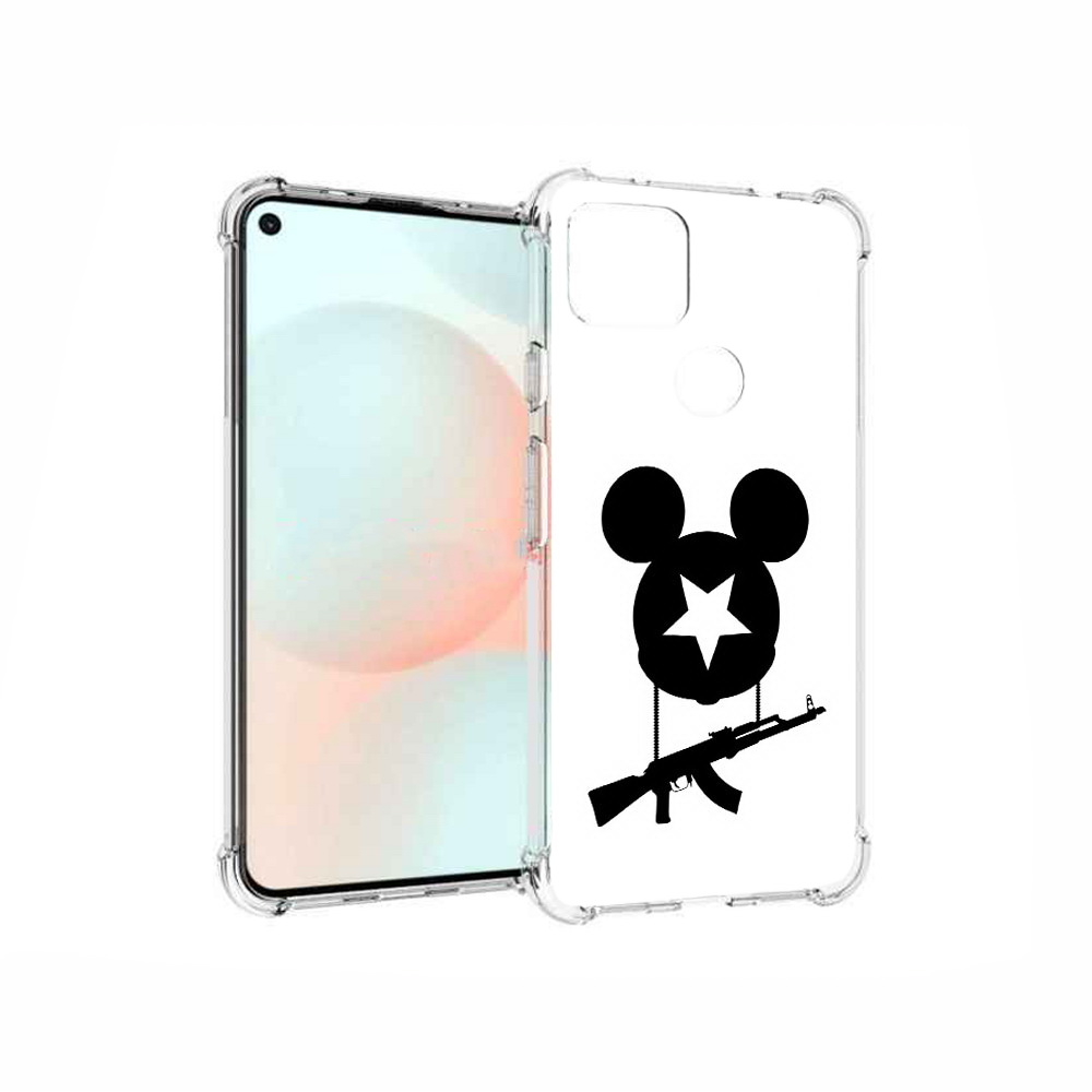 

Чехол MyPads Tocco для Google Pixel 5A АК Микки, Прозрачный, Tocco