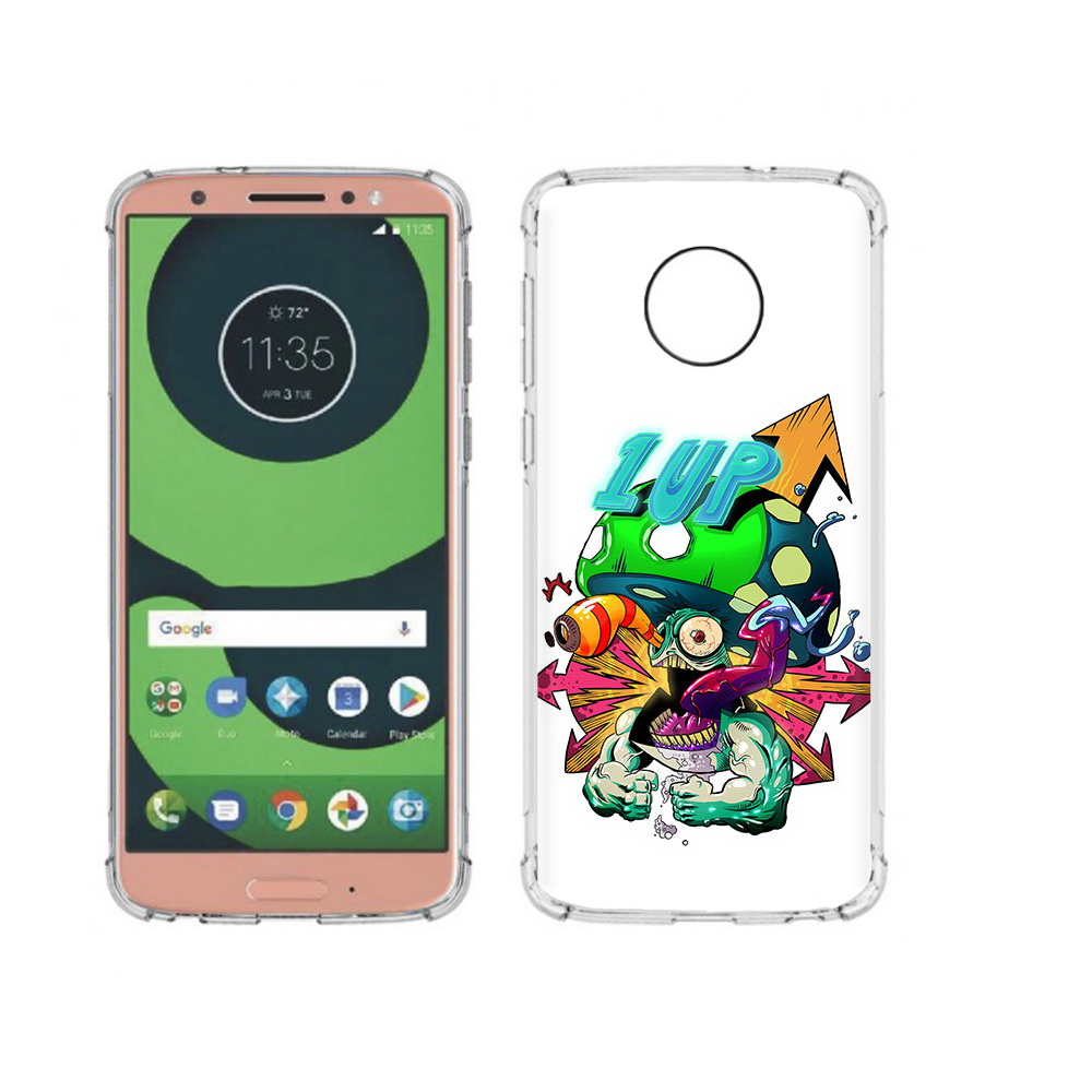 

Чехол MyPads Tocco для Motorola Moto G6 сильный гриб абстракция (PT99805.376.599), Прозрачный, Tocco