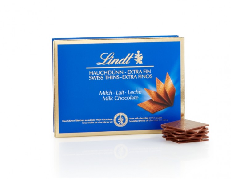 

Шоколад Lindtм молочный в тонких пластинках 125 г