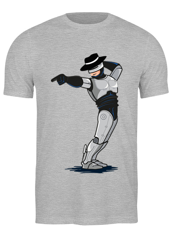 

Футболка мужская Printio Robocop x jackson серая M, Серый, Robocop x jackson
