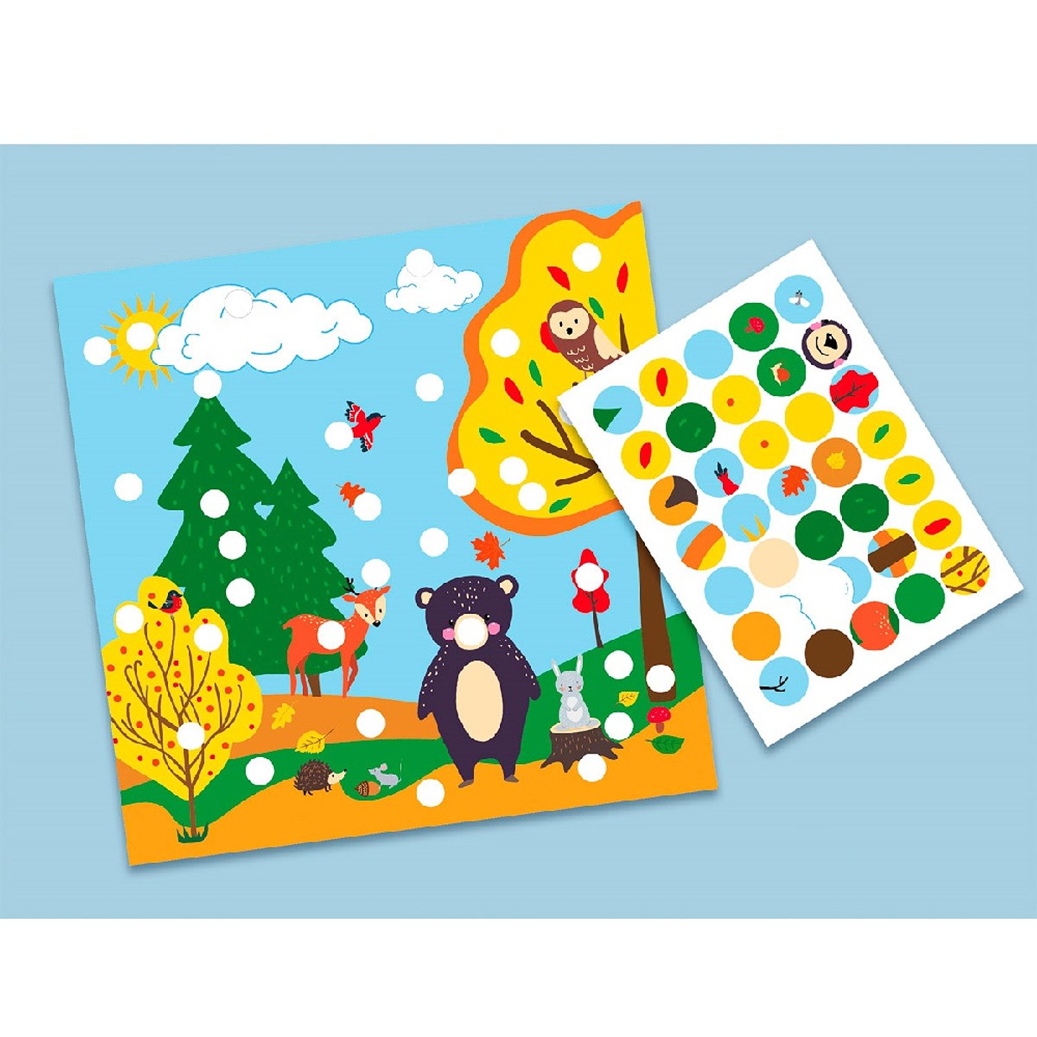 

Набор для творчества Фрея RSND-005 Аппликация с наклейками «Лесные зверушки» 20 х 20 см