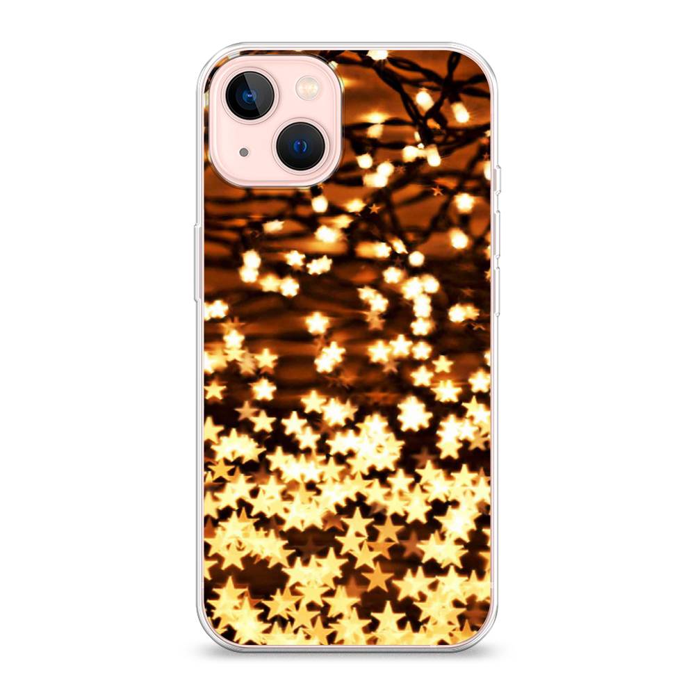 

Чехол для Apple iPhone 13 "Новогодняя гирлянда", Золотистый, 14250-5