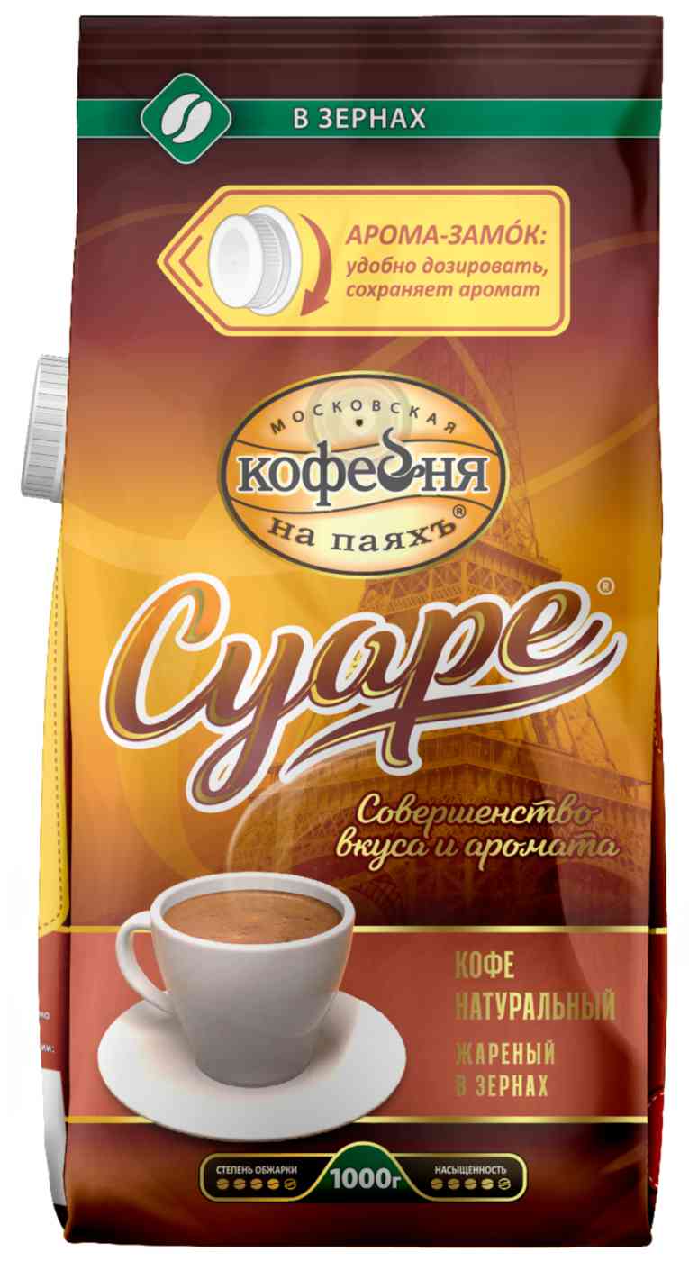 

Кофе Московская Кофейня На Паяхъ Суаре в зернах 1 кг