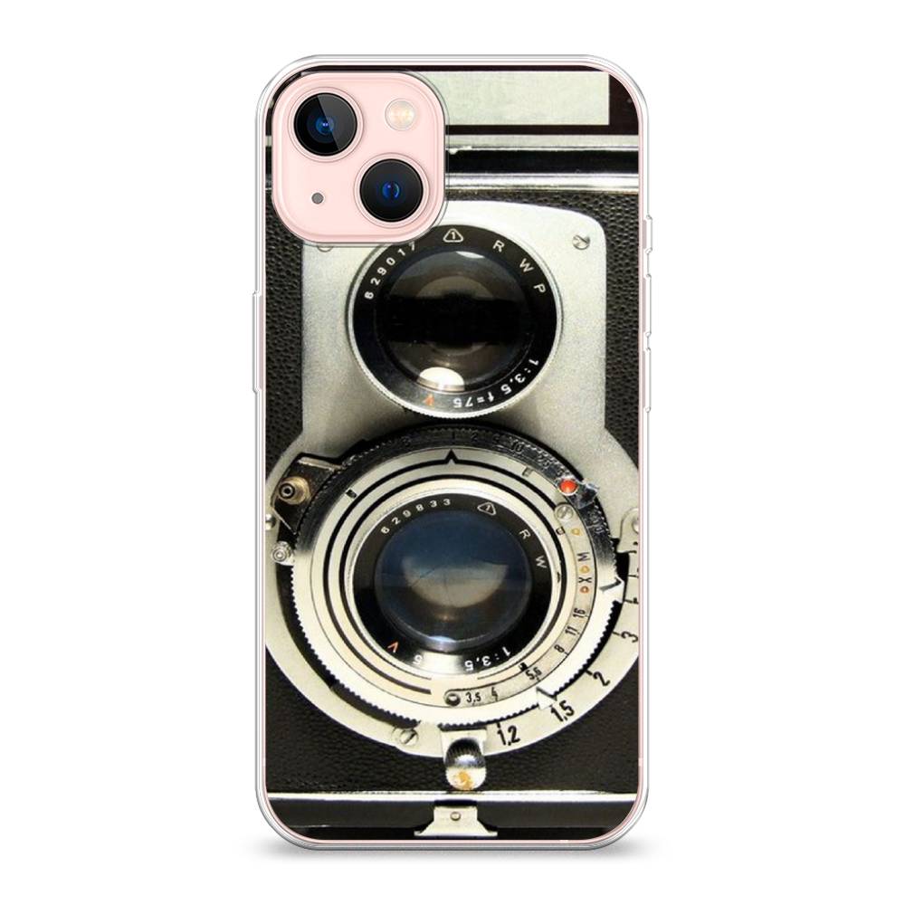 

Чехол на Apple iPhone 13 "Старинный фотоаппарат", Серый;черный, 14250-6