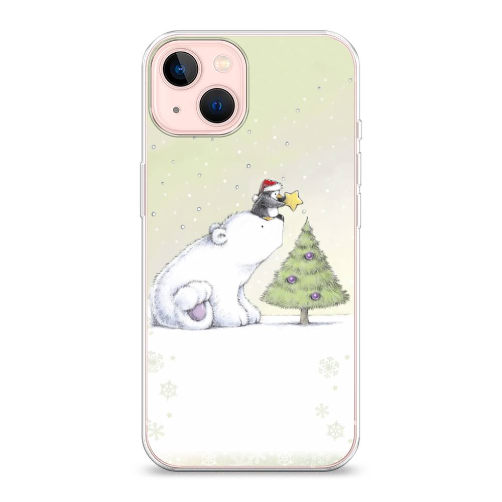 

Чехол для Apple iPhone 13 "Украшение елки", Белый;бежевый, 14250-5