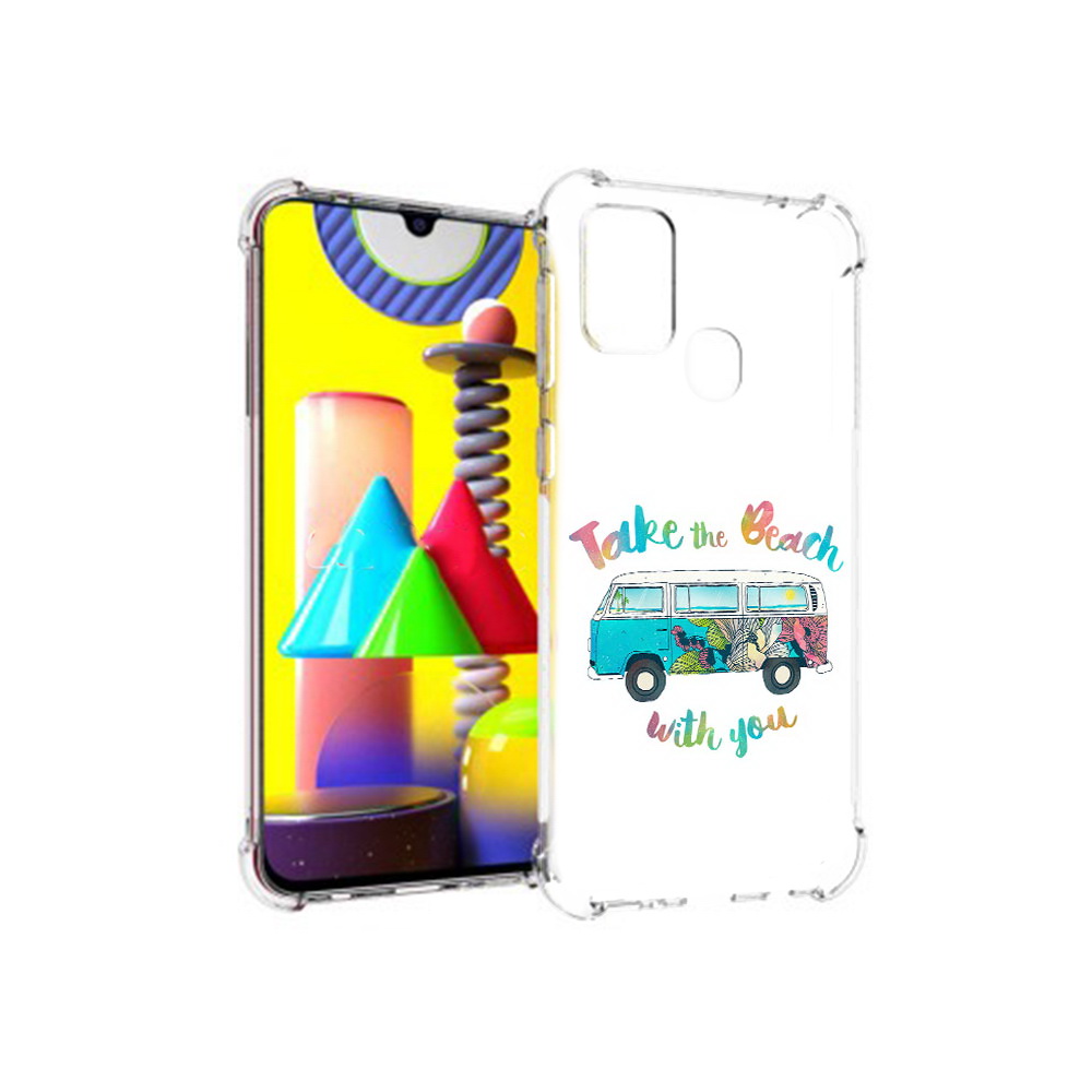 

Чехол MyPads Tocco для Samsung Galaxy M31 Хиппи автобус (PT147019.488.190), Прозрачный, Tocco