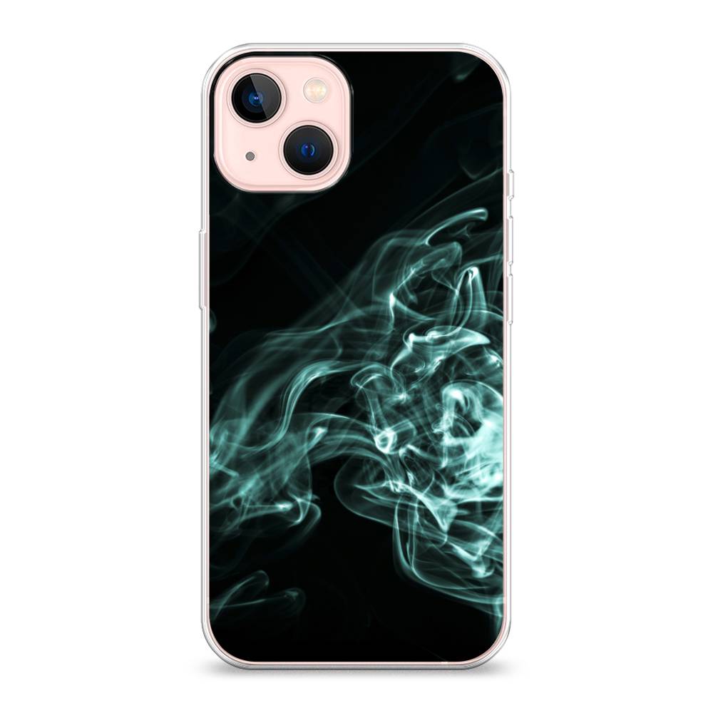 

Чехол на Apple iPhone 13 "Дым", Голубой;черный, 14250-3