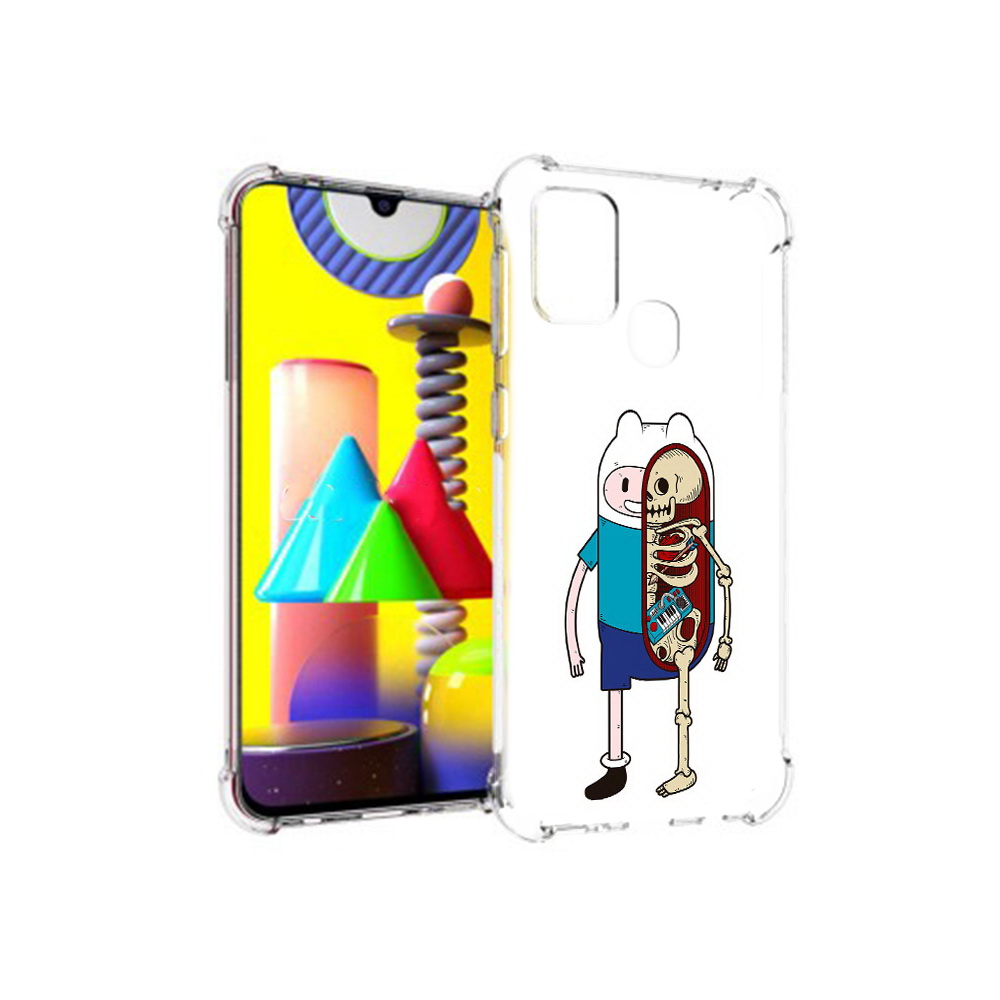 

Чехол MyPads Tocco для Samsung Galaxy M31 Финн скелет (PT147019.488.187), Прозрачный, Tocco