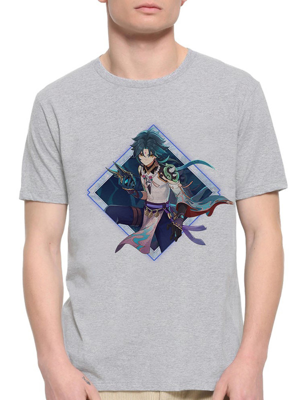 

Футболка мужская DreamShirts Studio Геншин Импакт / Genshin Impact / Сяо / Аниме серая S, Серый, Геншин Импакт / Genshin Impact / Сяо / Аниме