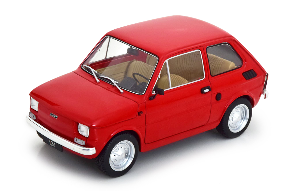 Модель коллекционная MCG Fiat 126 1972 red