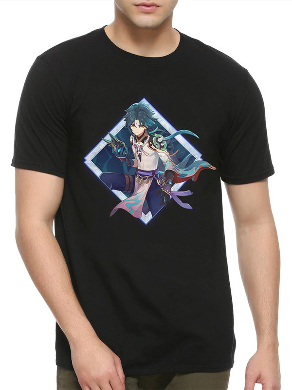 

Футболка мужская DreamShirts Studio черная 2XL, Черный, Геншин Импакт / Genshin Impact / Сяо / Аниме