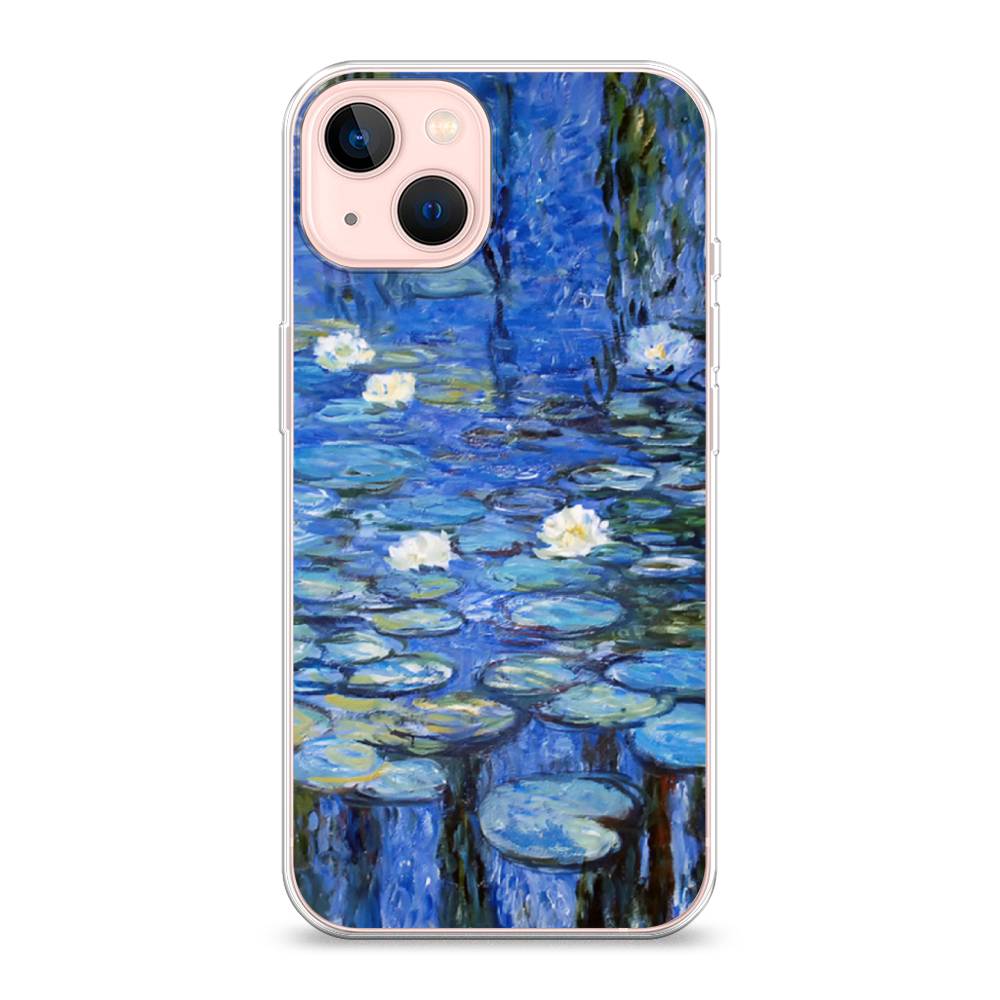

Чехол для Apple iPhone 13 "Нарисованный пруд", Синий;зеленый, 14250-4