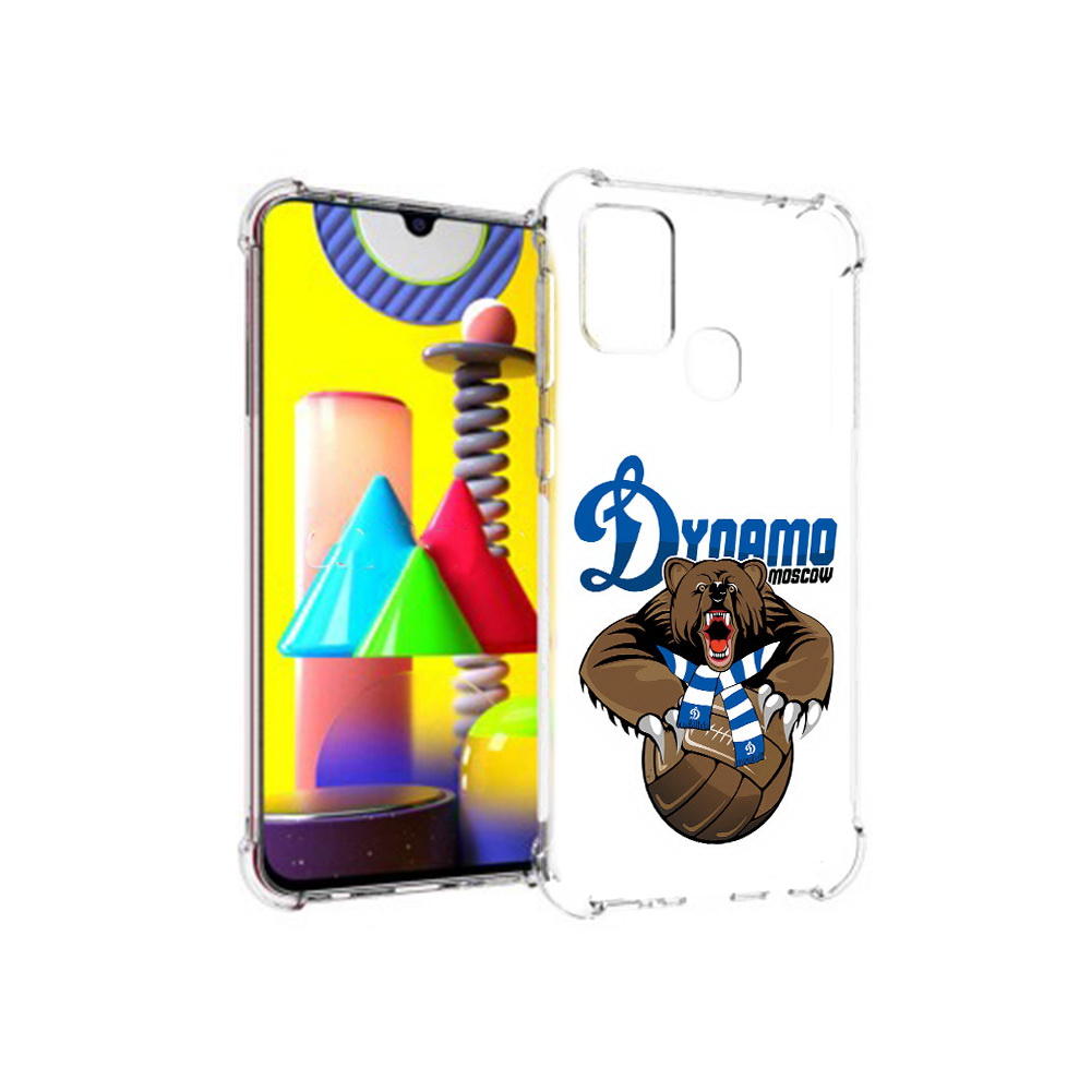 

Чехол MyPads Tocco для Samsung Galaxy M31 ФК Динамо медведь (PT147019.488.175), Прозрачный, Tocco