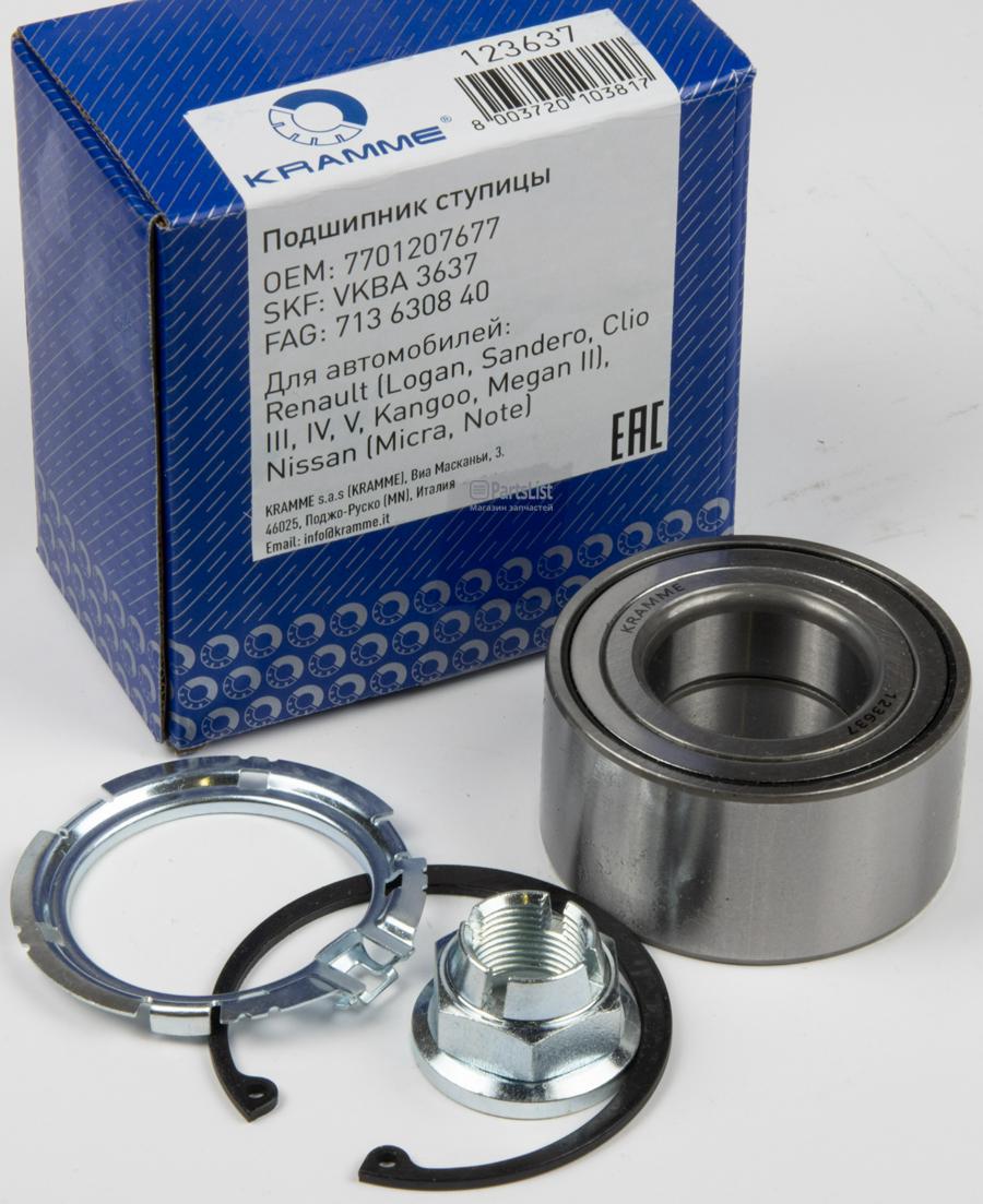 

Ремкомплект Передней Ступицы Kramme Renault Logansandero С Abs 123637