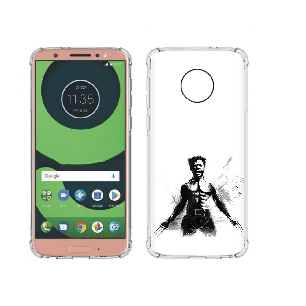 

Чехол MyPads Tocco для Motorola Moto G6 росомаха (PT99805.376.587), Прозрачный, Tocco