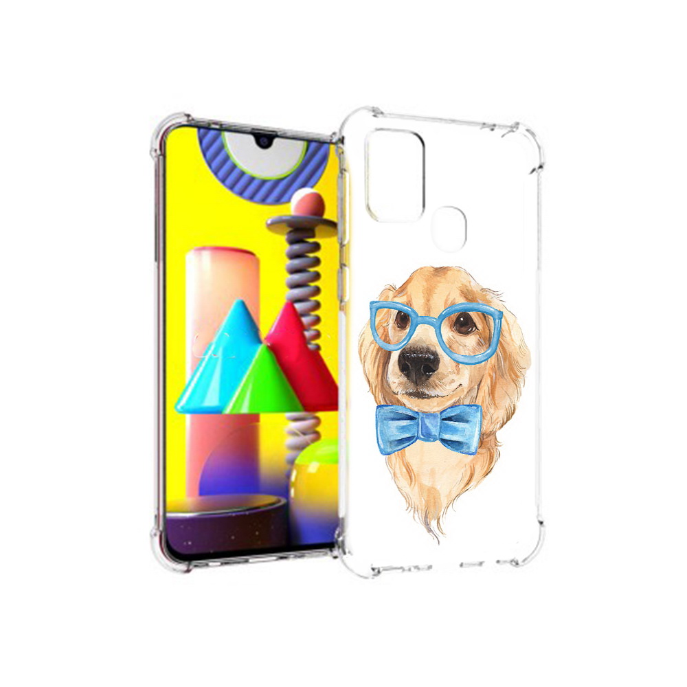 

Чехол MyPads Tocco для Samsung Galaxy M31 Собака интеллигент (PT147019.488.159), Прозрачный, Tocco