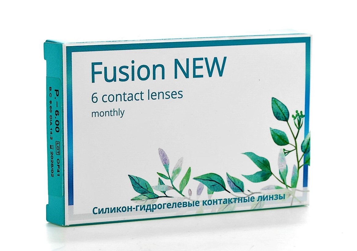 

Контактные линзы OKVision Fusion NEW 1 месяц +5.50 R8.6 6 шт., Fusion NEW 6 линз