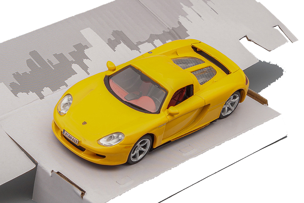 Модель коллекционная CARARAMA Porsche carrera gt yellow