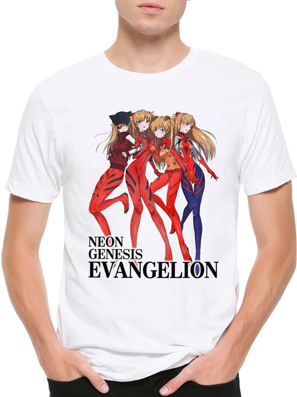 

Футболка мужская DreamShirts Studio белая 2XL, Белый, Евангелион / Evangelion / Аниме / Аска Лэнгли