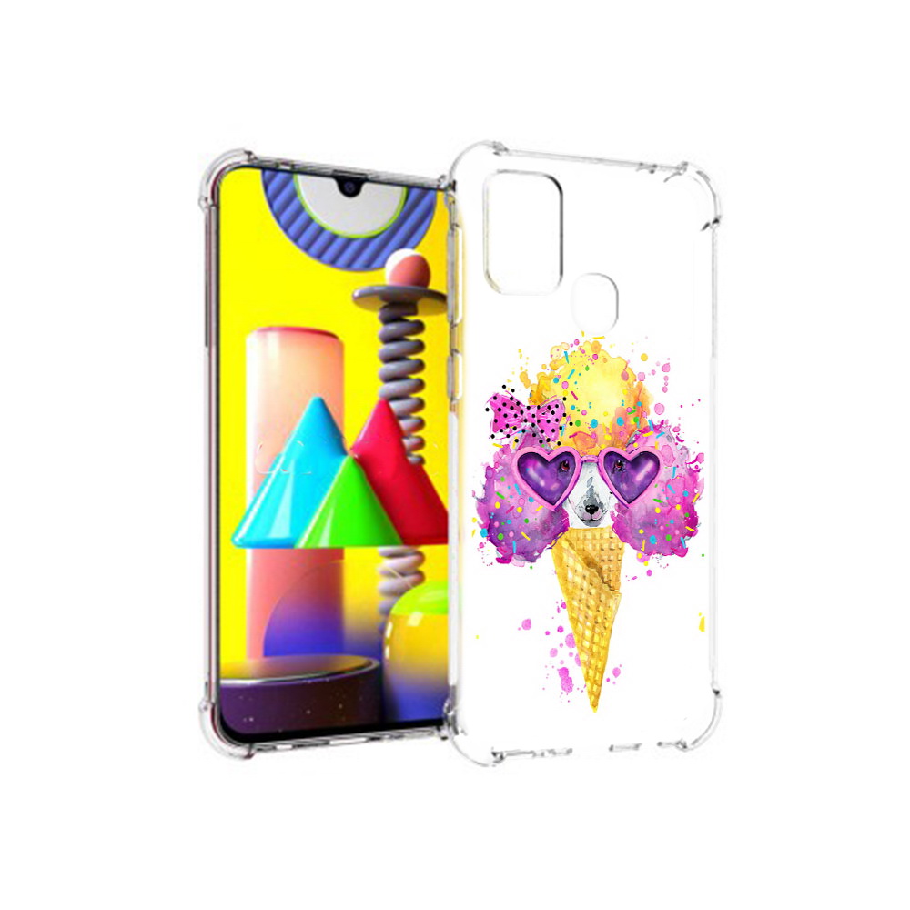 

Чехол MyPads Tocco для Samsung Galaxy M31 Рожок (PT147019.488.146), Прозрачный, Tocco