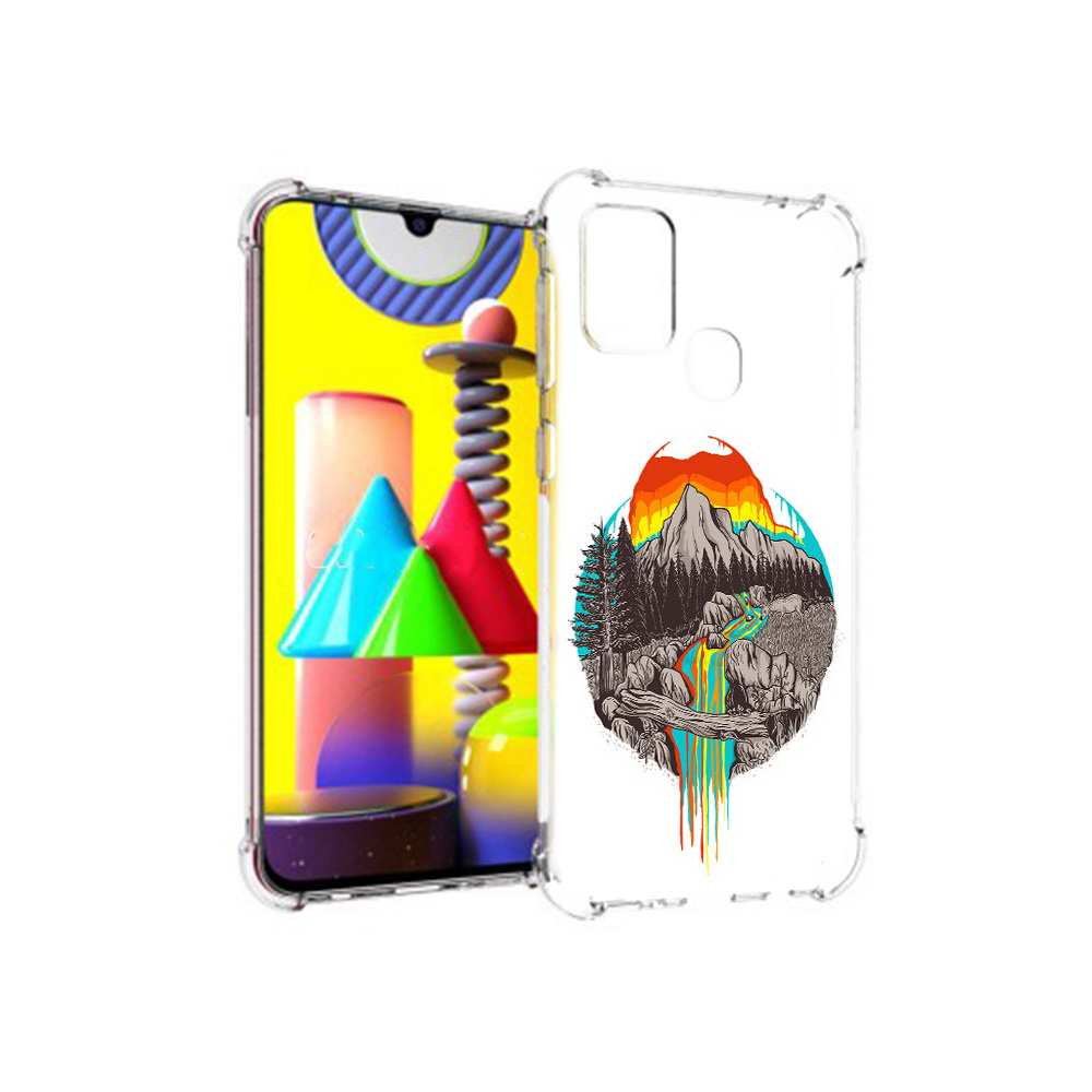 

Чехол MyPads Tocco для Samsung Galaxy M31 Радужный водопад (PT147019.488.144), Прозрачный, Tocco