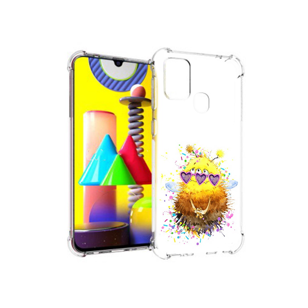 

Чехол MyPads Tocco для Samsung Galaxy M31 Пушитый шмель (PT147019.488.143), Прозрачный, Tocco