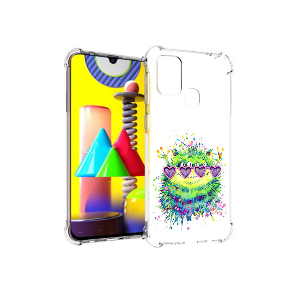 

Чехол MyPads Tocco для Samsung Galaxy M31 Пушистый персонаж (PT147019.488.142), Прозрачный, Tocco