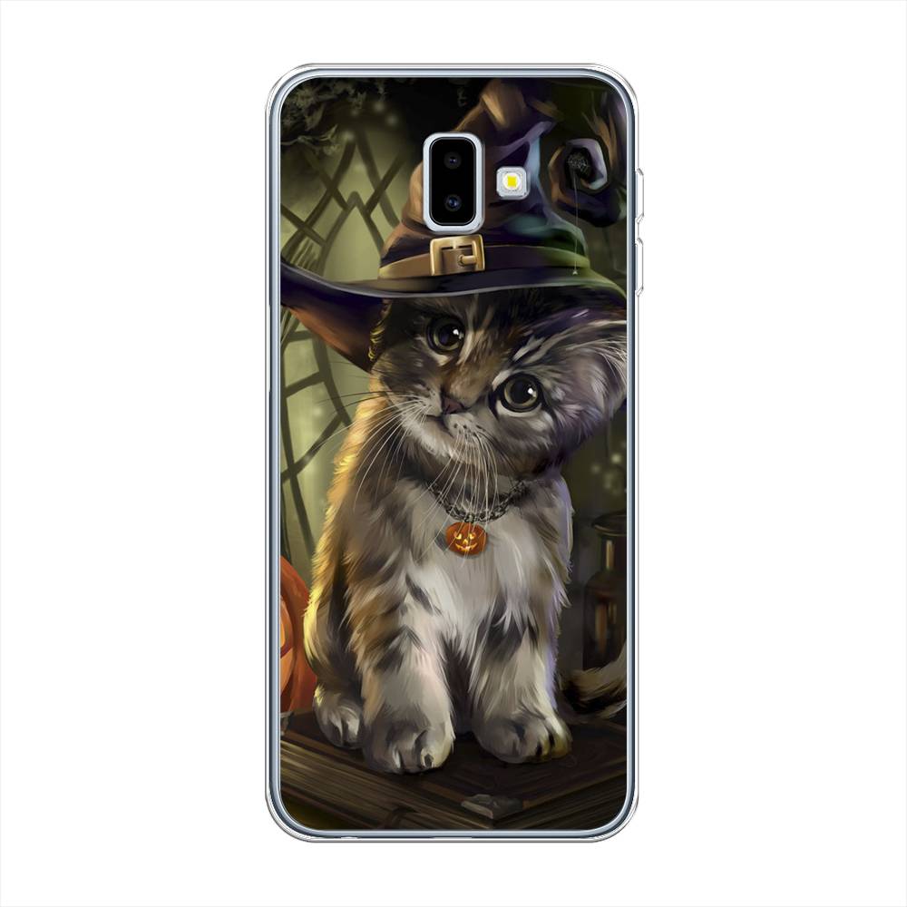 

Чехол Awog на Samsung Galaxy J6 + "Кот на Хэллоуин", Разноцветный, 26950-2