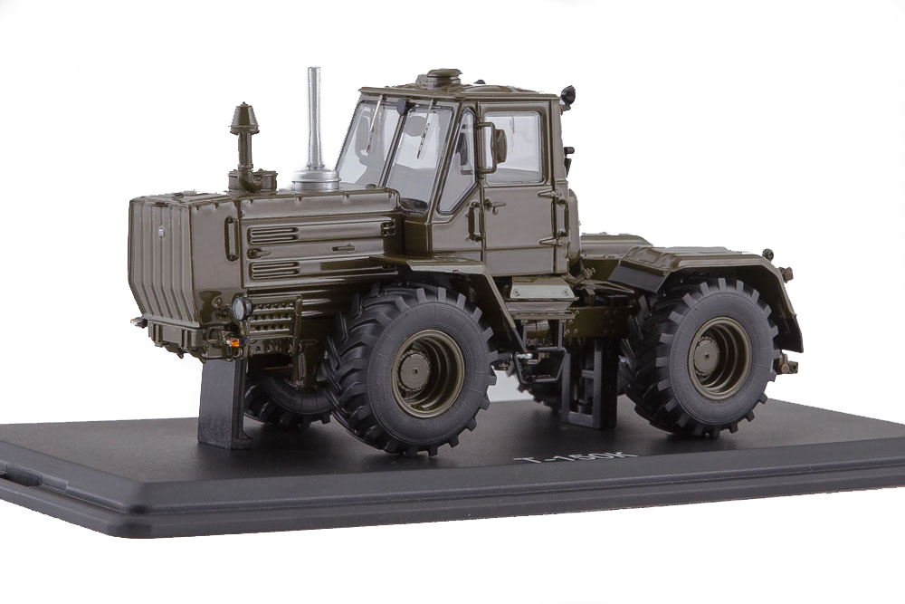 

Модель коллекционная Tractor T-150K 1971 khaki (ussr russian) | трактор Т-150К 1971 хаки