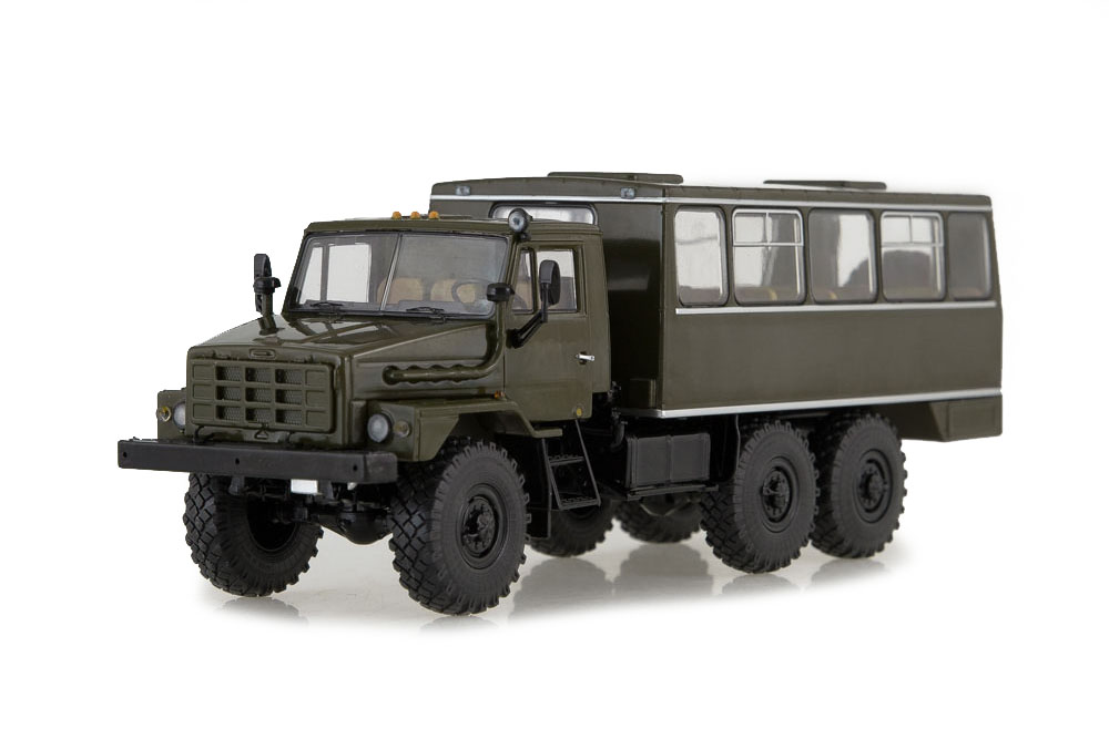 

Uralsky truck 4322 rout bus NZAS-4211 green (ussr bus) | уральский грузовик 4322 вахтовый, Хаки