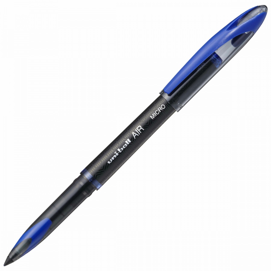 

Ручка-роллер Uni-Ball Air Micro 0,24мм синий цвет чернил корпус черный 12шт