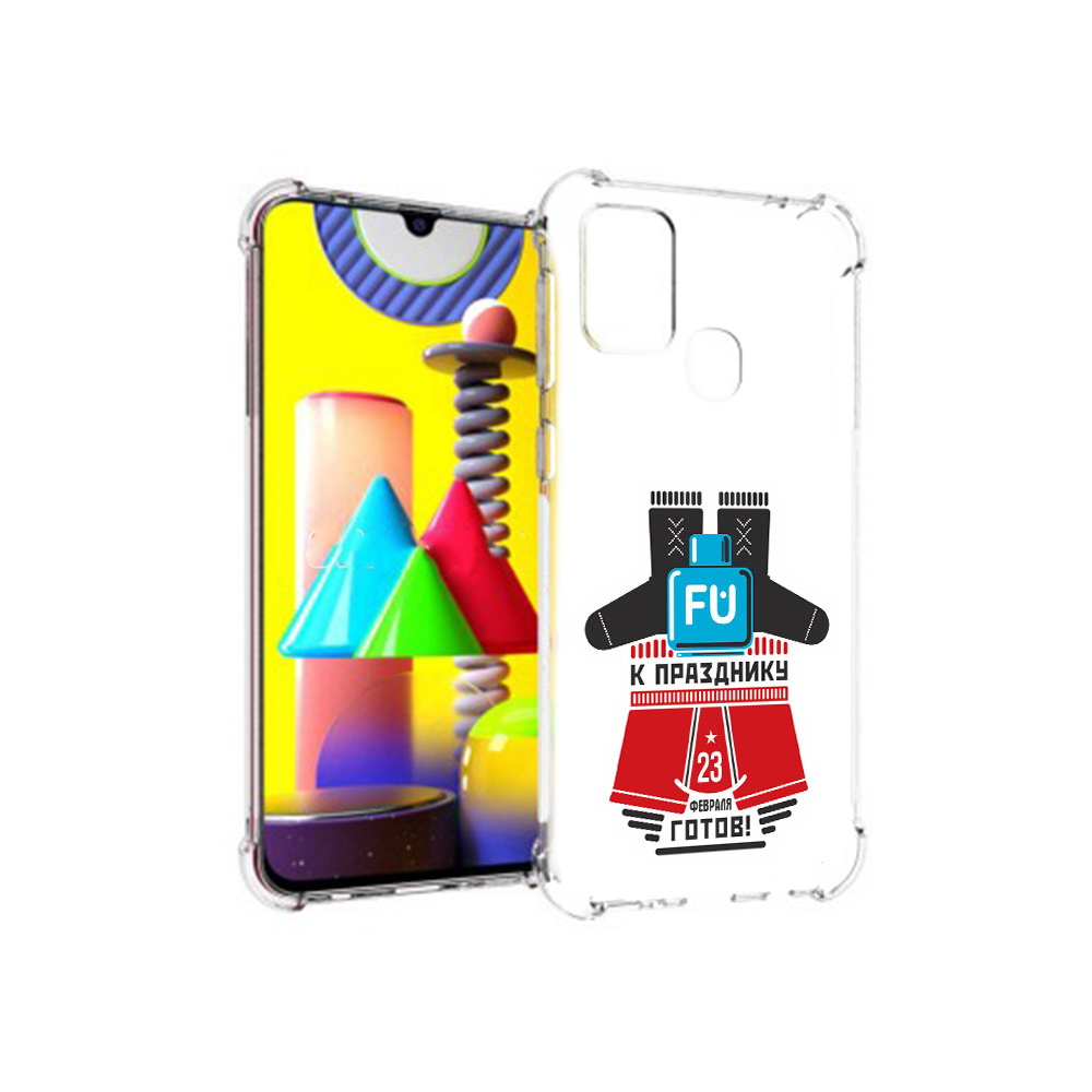 

Чехол MyPads Tocco для Samsung Galaxy M31 23 февраля подарки к празднику (PT147019.488.13), Прозрачный, Tocco