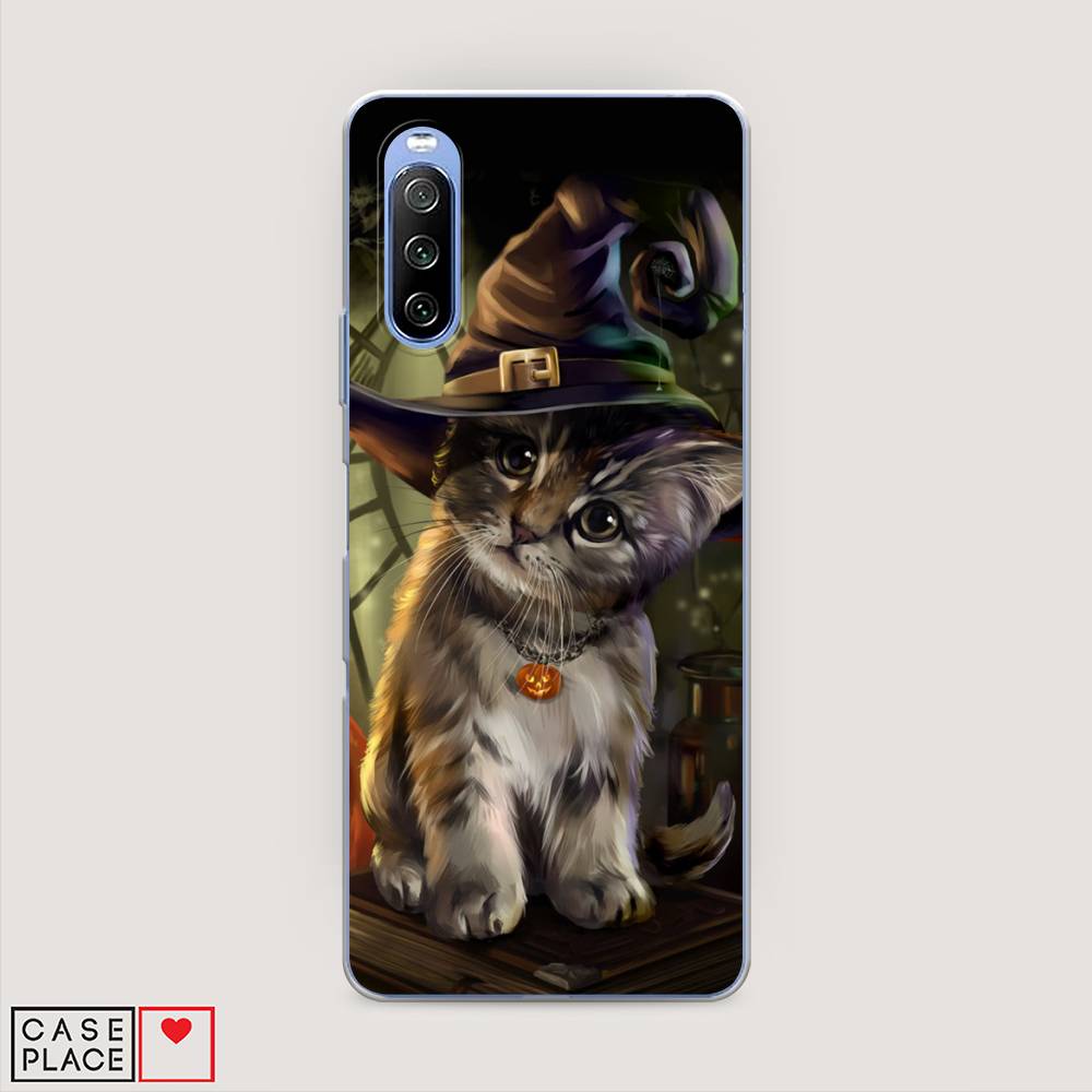 

Чехол Awog на Sony Xperia 10 III "Кот на Хэллоуин", Разноцветный, 54950-2