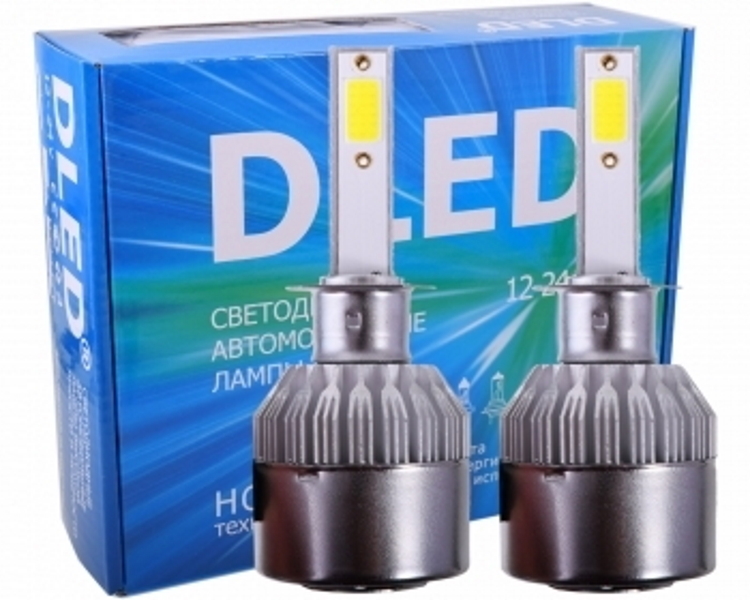 

Светодиодные автомобильные лампы H1 DLED C6 3000K (2шт.)