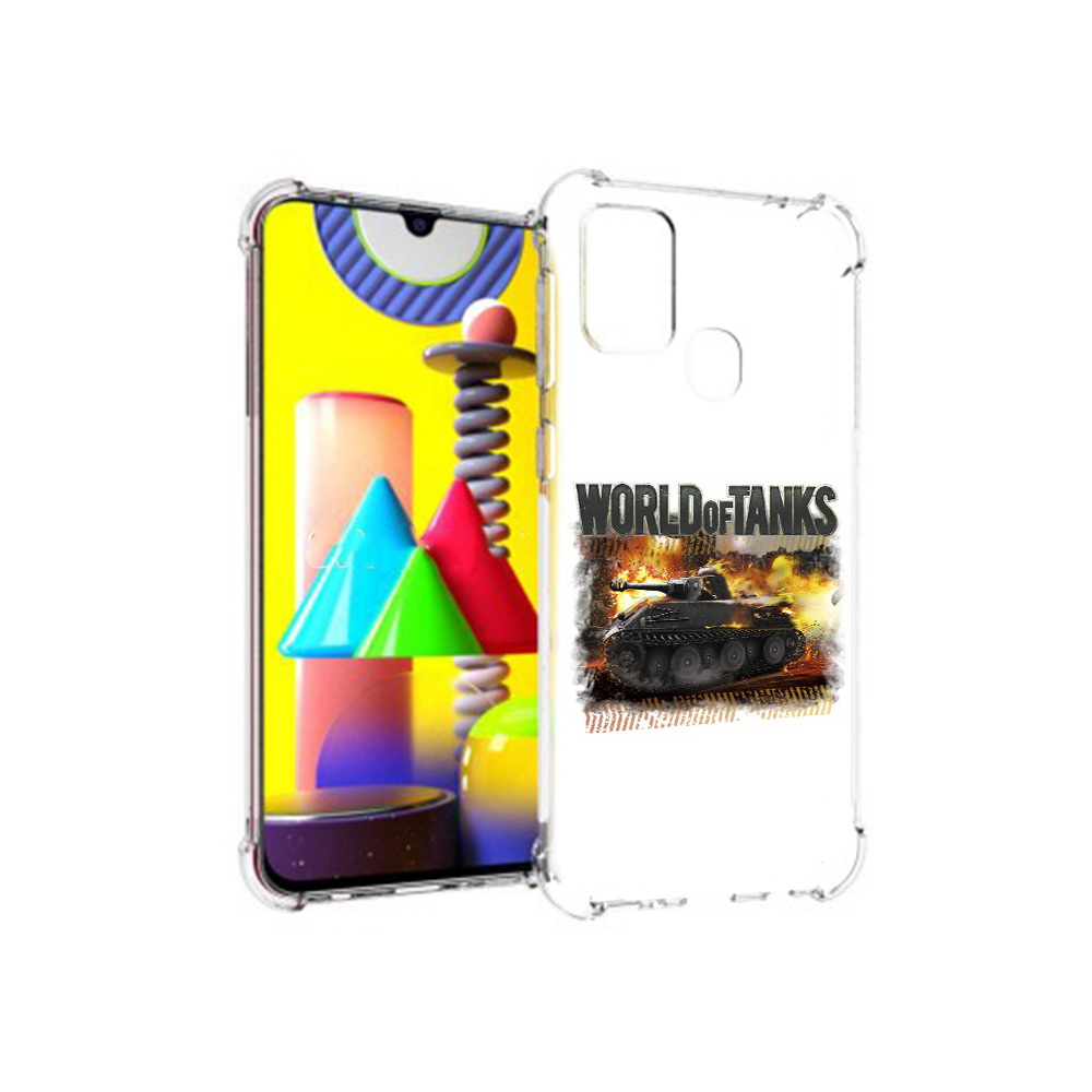 

Чехол MyPads Tocco для Samsung Galaxy M31 Мир танков-2 (PT147019.488.118), Прозрачный, Tocco