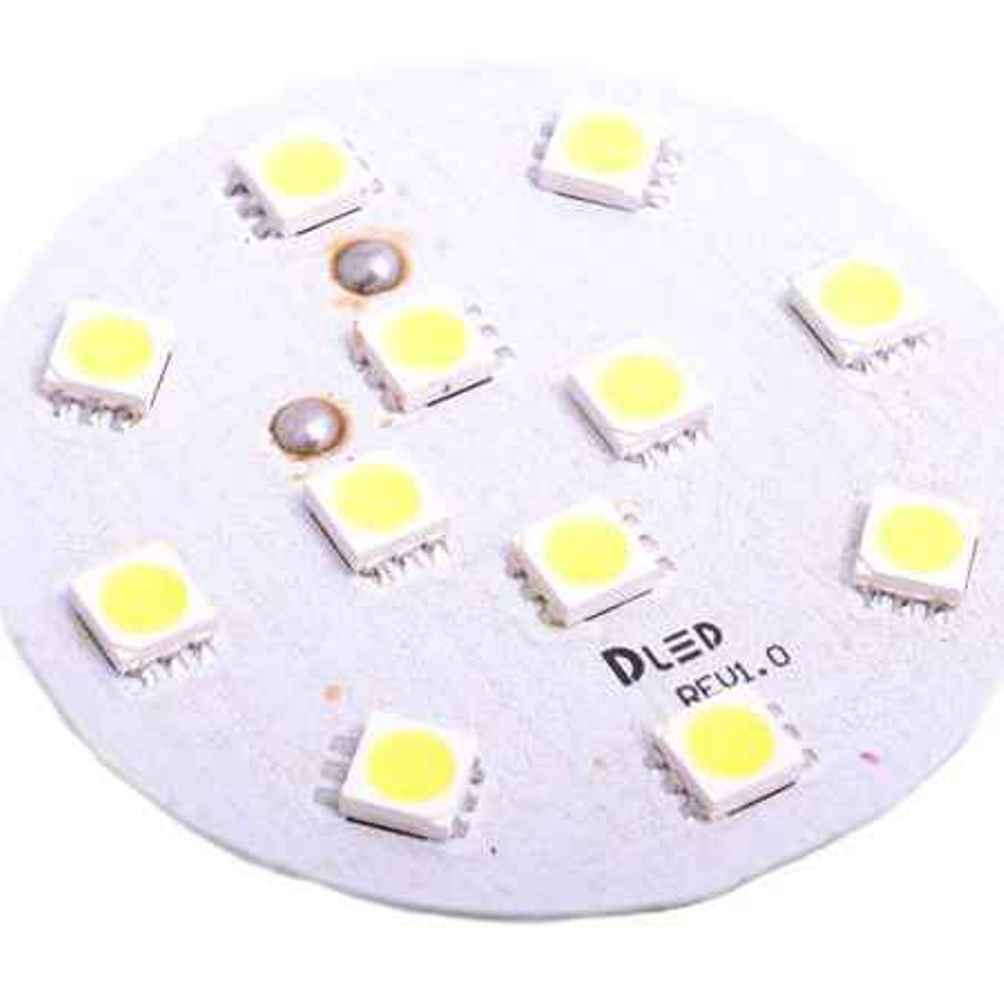 Светодиодная панель в плафон автомобиля 9 Led SMD 5050 (круг) 663