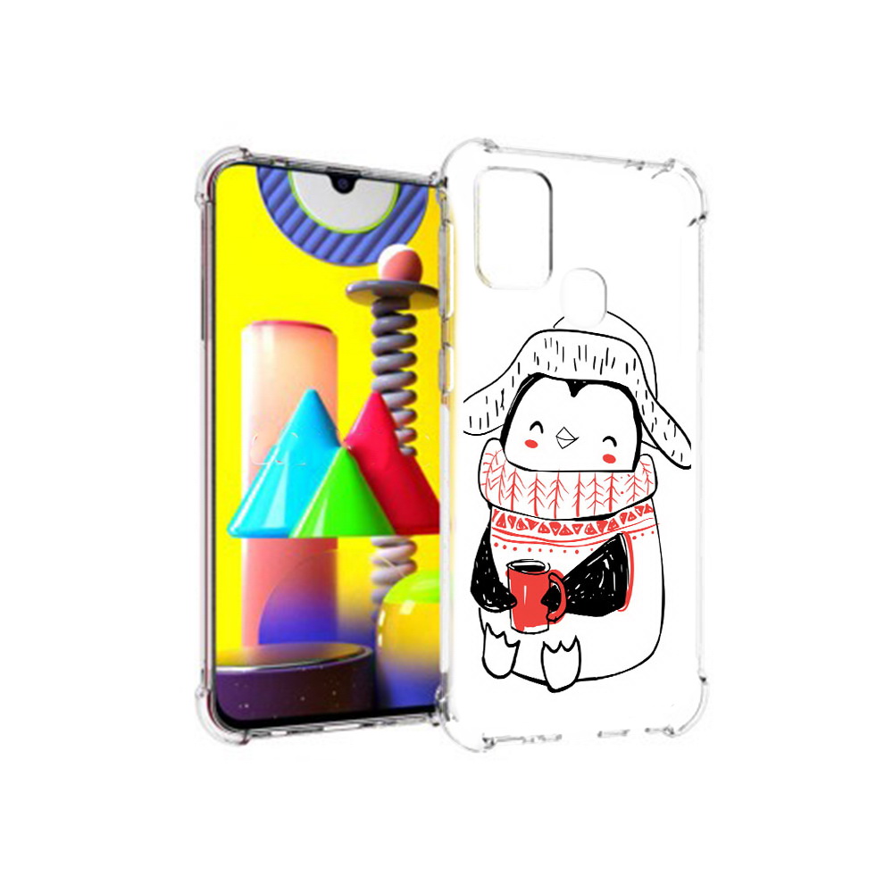 

Чехол MyPads Tocco для Samsung Galaxy M31 Милый пингвин (PT147019.488.115), Прозрачный, Tocco