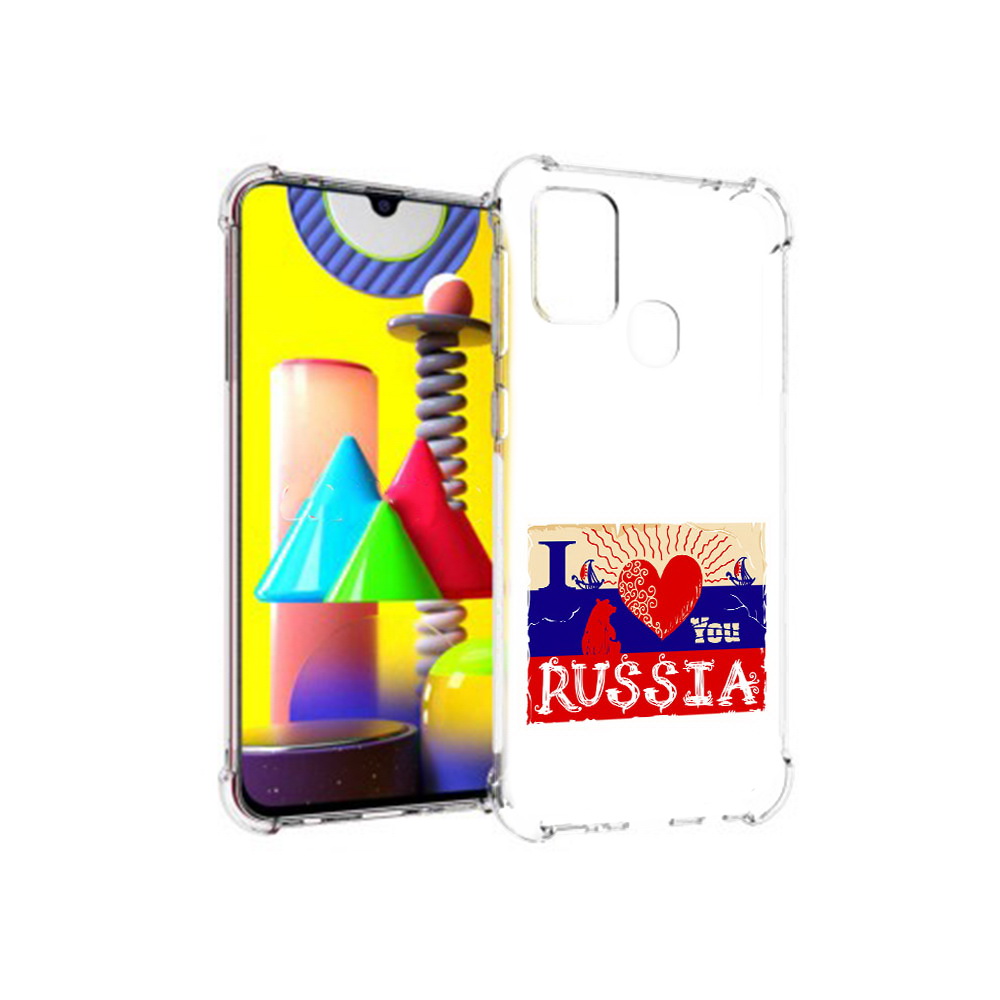 

Чехол MyPads Tocco для Samsung Galaxy M31 Люблю Россию (PT147019.488.112), Прозрачный, Tocco