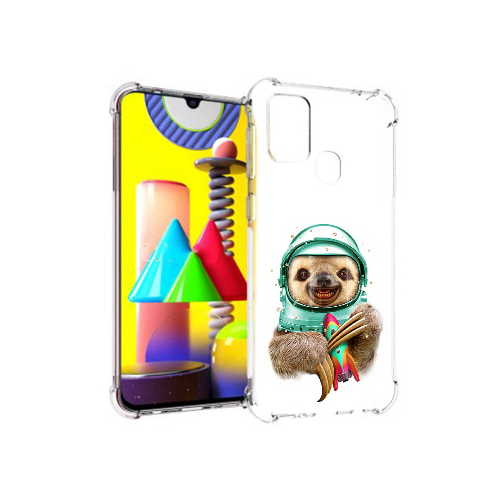 Чехол MyPads Tocco для Samsung Galaxy M31 Ленивец астронавт (PT147019.488.104)
